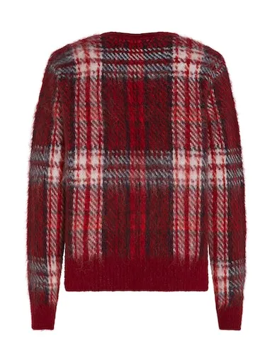 Tartan Check V-Neck Cardi