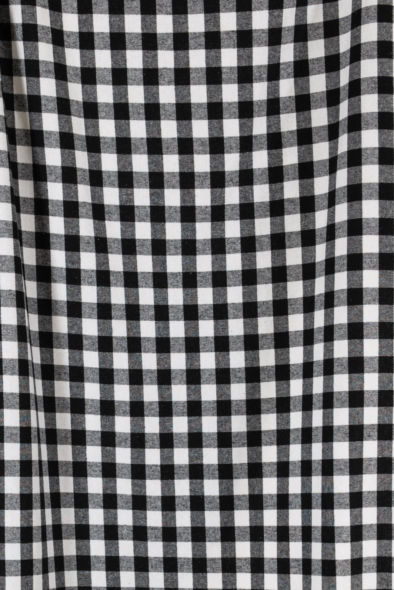 White Mini Buffalo Checks Cotton Flannel Woven