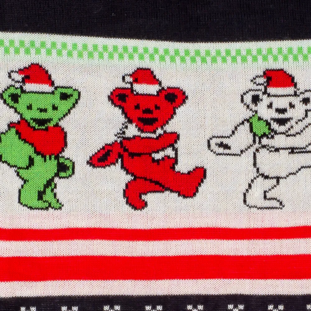 Women's Grateful Dead Dancing Bears Tacky Ugly Christmas Sweater