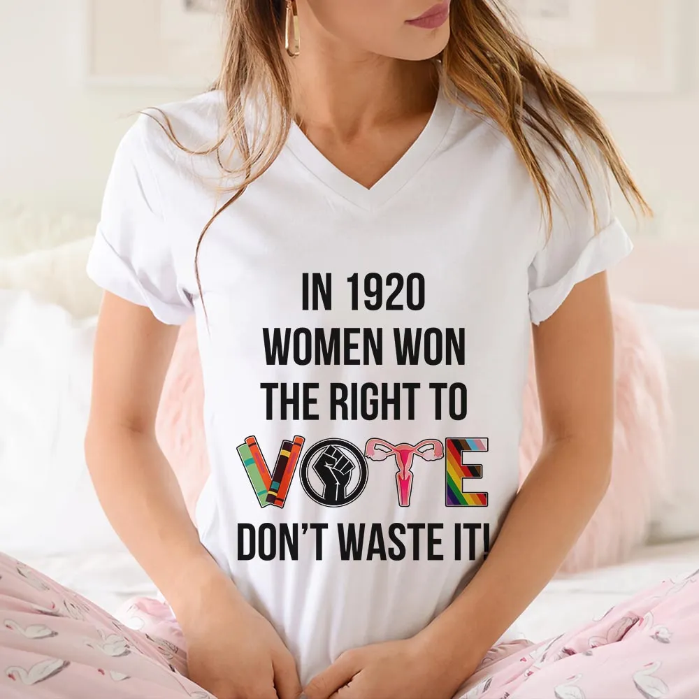 Women's V-neck T-shirt TSVW415